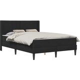  Okvir kreveta s madracem s uzglavljem Crna 160 x 200 cm Baršun | shoptok.hr