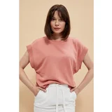 Moodo Sweatshirt with short sleeves - coral