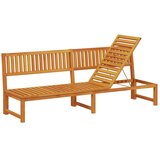  Ležaljka Prirodna nafta 200 x 57 x 75cm Čvrsto drvo akacije | shoptok.hr
