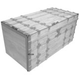 Venda SKRINJA les, kovina naravne barve, črna | Shoptok.si