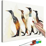  Slika za samostalno slikanje - Penguin Family 60x40 Cijene
