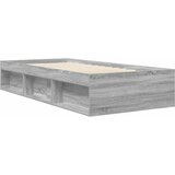  Okvir kreveta s pohranom s policom Siva Sonoma 80 x 200 cm | Eponuda.ba