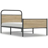 vidaXL Okvir kreveta bez madraca boja hrasta sonome 90 x 200 cm drveni | shoptok.hr