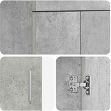  Kupaonski umivaonik s sudoperom Betonska siva 42 x 40 x 84,5 cm | shoptok.hr