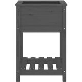  Sadilica s policom siva 54x54x81 cm od masivne borovine | shoptok.hr