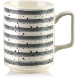 Mondex Skodelica porcelan Affekdesign Mojra 8x11x10 sivi trakovi 1pc, (5000300852) Cene