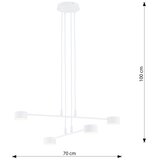 Visilica na sajli MODUS 4xGX53/10W/230V bela | Eponuda.com