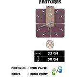 WALLXPERT dekorativni metalni zidni sat dalalet 1 multicolor | ePonuda.com