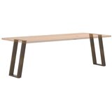  Noge za konzolni stol u obliku slova U 2 kom prirodni čelik 28 x (72-73) cm čelik - Prirodna 28 x (72-73) cm 1 | shoptok.hr