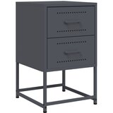 Maison Chic Nočna omarica - Nočna miza antracit 36x39x60,5 cm jeklo, (21690366) | Shoptok.si