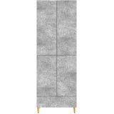  Set ormara 2 pcs Betonska siva Konstruirano drvo | shoptok.hr