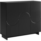  Komoda Crna 85,5 x 31 x 75 cm Konstruirano drvo Slike