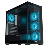 UGD Kuciste Mystery SV13 ATX, providna stranica, ugradjena 4xRGB kulera, Crno | ePonuda.com
