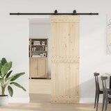 Pribor za klizna vrata 213,5 cm čelični crni | shoptok.hr