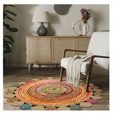 Conceptum Hypnose HMNT933 multicolor okrugli tepih duginih boja 100 cm (477HFT2207)