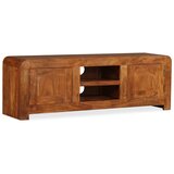 Maison Chic TV omarica - TV stojalo - Televizijska omarica trden les z medenim premazom 120x30x40 cm, (21702388) | Shoptok.si