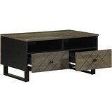  Stolić za kavu crni 80 x 54 x 40 cm od masivnog drva manga Crna | Shoptok.si