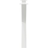  Noge za jedilno mizo X-oblika 2 kosa bela 90x(72-73) cm jeklo, (21828617) | Shoptok.si