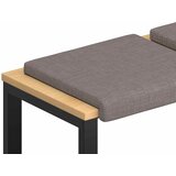  Jastučić za klupu 4 kom. Tkanina Sivosmeđa Dubina 35 cm | shoptok.hr