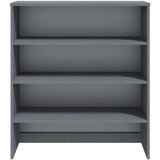 vidaXL Vrh za visoku komodu tamnosiva 90x30x100 cm od masivne borovine | shoptok.hr