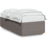Maison Chic Posteljni okvir - Enojna postelja - Postelja za odrasle brez vzmetnice Taupe 90x190cm Tkanina-J12688, (21761510) Cene