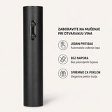  Električni otvarač za vino TORO - automatsko vađenje čepa, poklon kutija, crni Cene