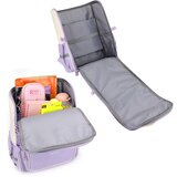 Školski ruksak s motivom zečića i reflektirajućim materijalima 21L - pastelne boje | Shoptok.si