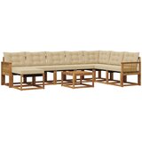  Set vanjskih sofa 9 pcs Prirodna i bež | Eponuda.ba