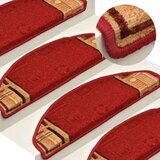  Samolepilne preproge za stopnice 5 kosov 65x21x4 cm rdeče, (21061035) | Shoptok.si