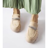 Gemre Beige Loafers on a Chunky Sole Macario | Shoptok.si