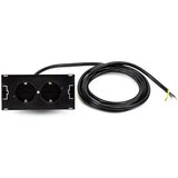 Boschmann 2 delni vtični modul črne barve 2.00 m 4953487, (20828965) | Shoptok.si