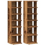 Maison Chic Omarica za obutev - Kopa za čevlje 2 kosa starinski les 28x27x102 cm inž. les, (21778097) | Shoptok.si