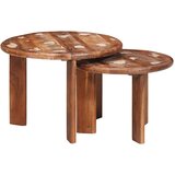  Stolovi za kavu na sklapanje 2 pcs Čvrsto reciklirano drvo | shoptok.hr
