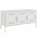 Maison Chic TV omarica - TV stojalo - Televizijska omarica bela 100,5x39x50,5 cm jeklo, (21700207) Cene