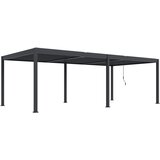 Pergole Bioklimatska pergola INTRO DUO 8X4 m, aluminij – samostoječa, tri-conska Cene