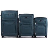 WINGS 6802 set 3 kofera 2 kotačića L, M, S tamnozelena | shoptok.hr