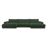 Bobochic Paris Tamno zelena kutna garnitura od samta (u obliku slova "U") Leonard – | shoptok.hr