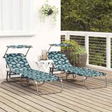  Sklopiva ležaljka za sunčanje 2 pcs Šareni 190 x 57 x 81 cm | shoptok.hr