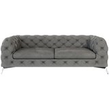 Ropez Siva baršunasti sofa 225 cm Chelsea – Cijene