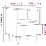 vidaXL Nočna omarica artisan hrast 40x35x50 cm inženirski les | Shoptok.si