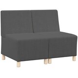  Modularna sofa bez naslona 2 pcs Tamno siva 55 x 74 x 82 cm | Eponuda.com