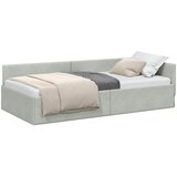  Kutni okvir kreveta Svijetlo siva 80 cm x 200 cm Baršun | shoptok.hr