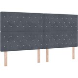 vidaXL vzglavje z bisernimi gumbi, temno sivo 200 cm | Shoptok.si
