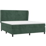  Box spring postelja z vzmetnico temno zelena 180x200 cm žamet | Shoptok.si