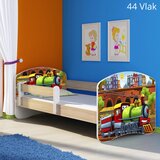  Dječji krevet ACMA s motivom, bočna sonoma 160x80 cm 44-vlak | shoptok.hr