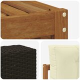  Set vanjskih sofa 6 kom. Prirodna i krem Poliester | shoptok.hr