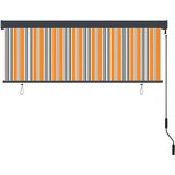 vidaXL Vanjska Roleta Prugasti Žuta i plava 180 x 250 cm tkanina | shoptok.hr