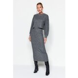 Trendyol Anthracite, Soft Fabric Knitted Top and Bottom Set | Shoptok.si