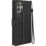 Oem Mayaxess, Torbica s preklopom za Samsung Galaxy S24 Ultra Zaščita z zapestnim trakom Večnamenska zaklopka, Črna, (5000215763) | Shoptok.si