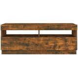 TV ormarić s LED svjetlima boja dimljenog hrasta 100x35x40 cm | shoptok.hr